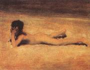 John Singer Sargent Ragazzo nudo sulla spiaggia oil painting reproduction